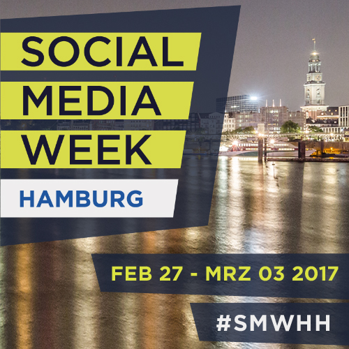 Banner der Social Media week 2017 in Hamburg