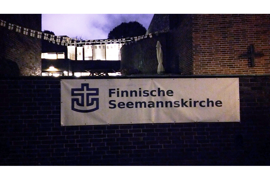 Finnische Seemannskirche von außen